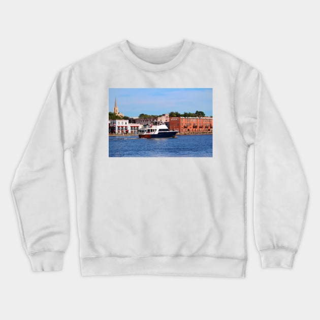 Sightseeing From Boat Crewneck Sweatshirt by Cynthia48